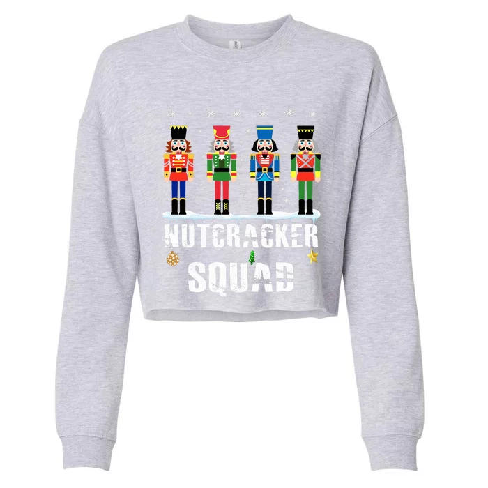 Nutcracker Squad Ballet Dance Matching Family Christmas Cropped Pullover Crew