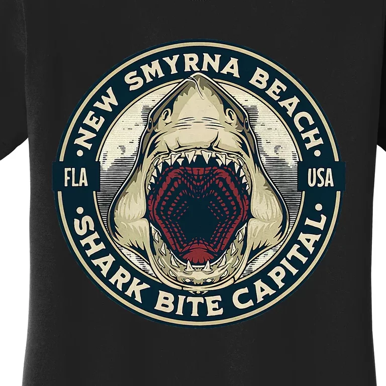 New Smyrna Beach Shark Bite Capital Of The World Graphic Women's T-Shirt