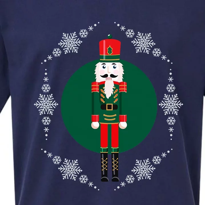 Nutcracker Squad Ballet Dance Funny Christmas Family Xmas Sueded Cloud Jersey T-Shirt