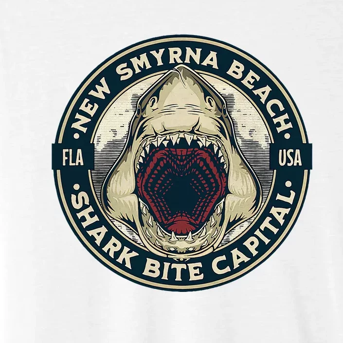 New Smyrna Beach Shark Bite Capital Of The World ChromaSoft Performance T-Shirt