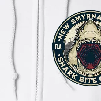 New Smyrna Beach Shark Bite Capital Of The World Full Zip Hoodie