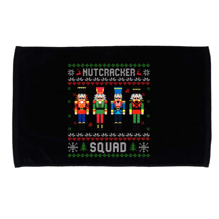 Nutcracker Squad Ballet Dance Christmas Matching Family Microfiber Hand Towel