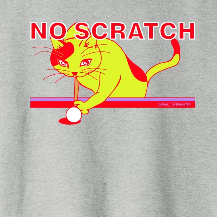 No Scratch Billiards Cat Pool Table Meaningful Gift Women's Crop Top Tee