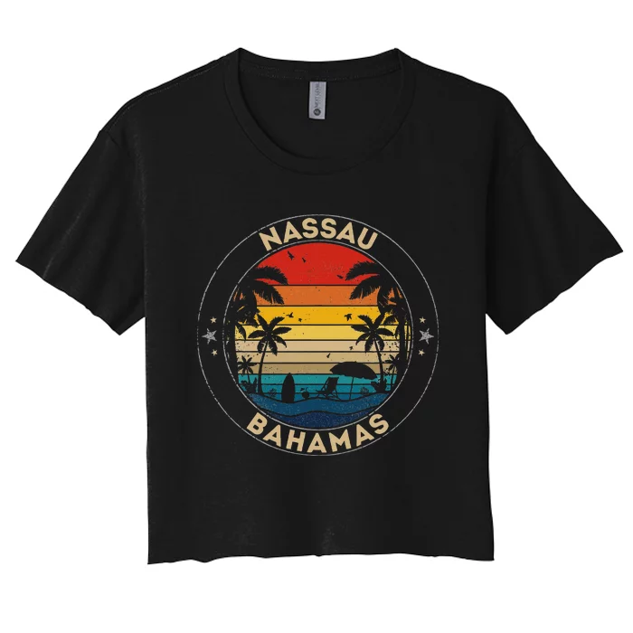 Nassau Souvenir Bahamas Reminder Women's Crop Top Tee