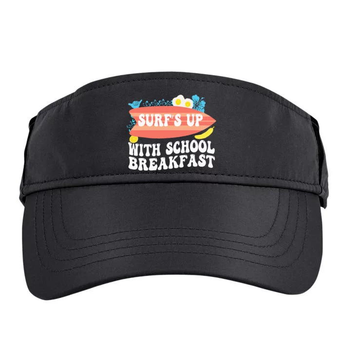 National School Breakfast Week Surfs Up Adult Drive Performance Visor