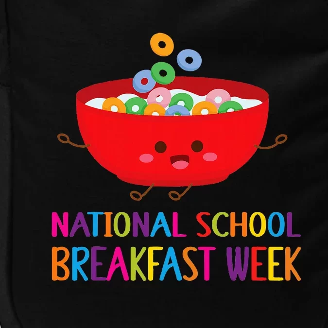 National School Breakfast Week Funny Cereal Lovers Impact Tech Backpack