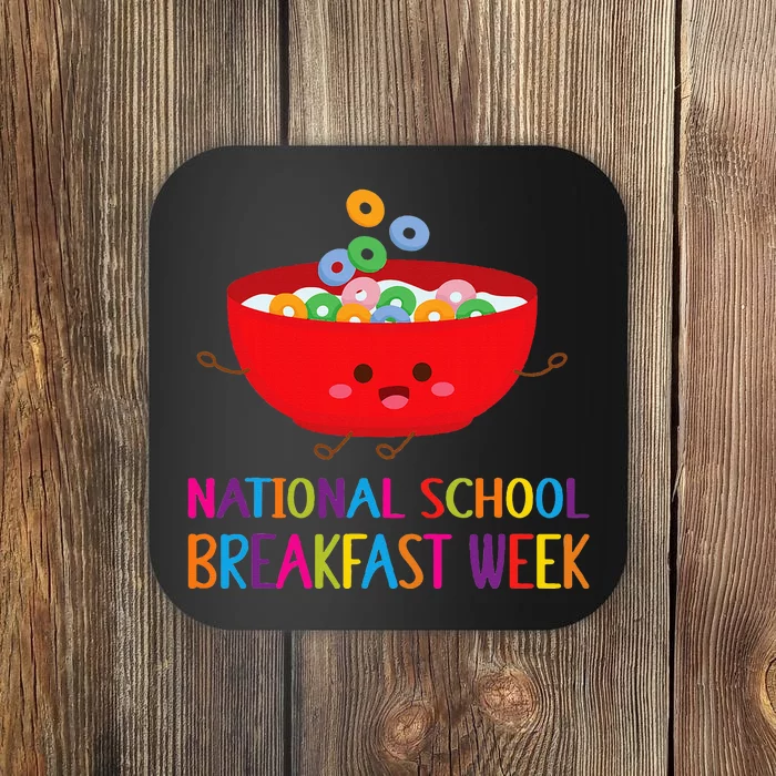 National School Breakfast Week Funny Cereal Lovers Coaster