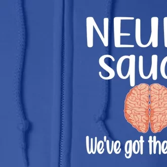 Neuro Squad Brain Neurologist Neurology Crew Tech Nurse Funny Gift Full Zip Hoodie