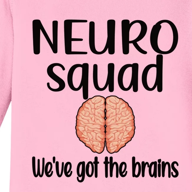 Neuro Squad Brain Neurologist Neurology Crew Tech Nurse Gift Baby Long Sleeve Bodysuit