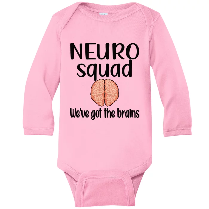 Neuro Squad Brain Neurologist Neurology Crew Tech Nurse Gift Baby Long Sleeve Bodysuit