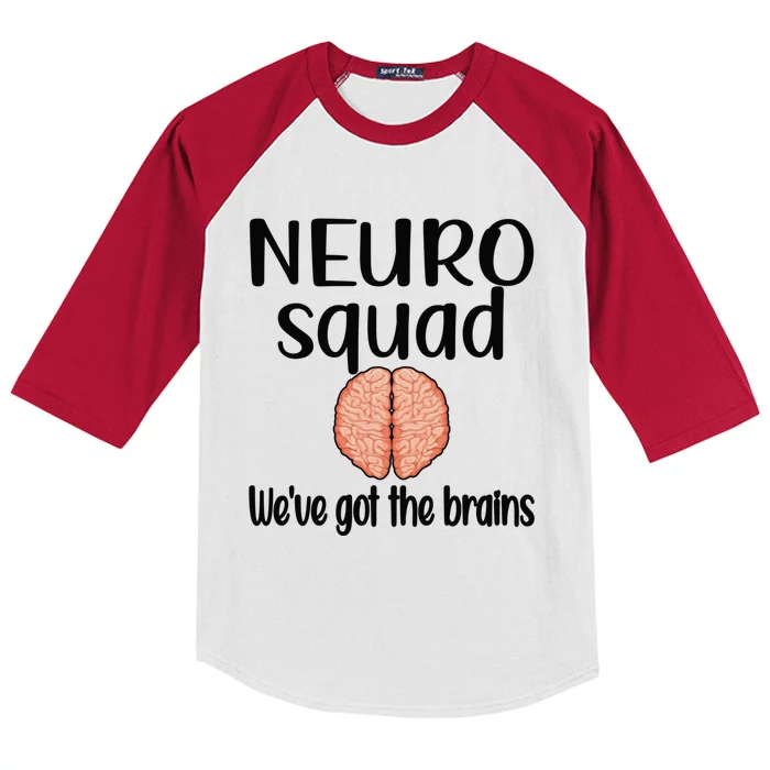 Neuro Squad Brain Neurologist Neurology Crew Tech Nurse Gift Kids Colorblock Raglan Jersey