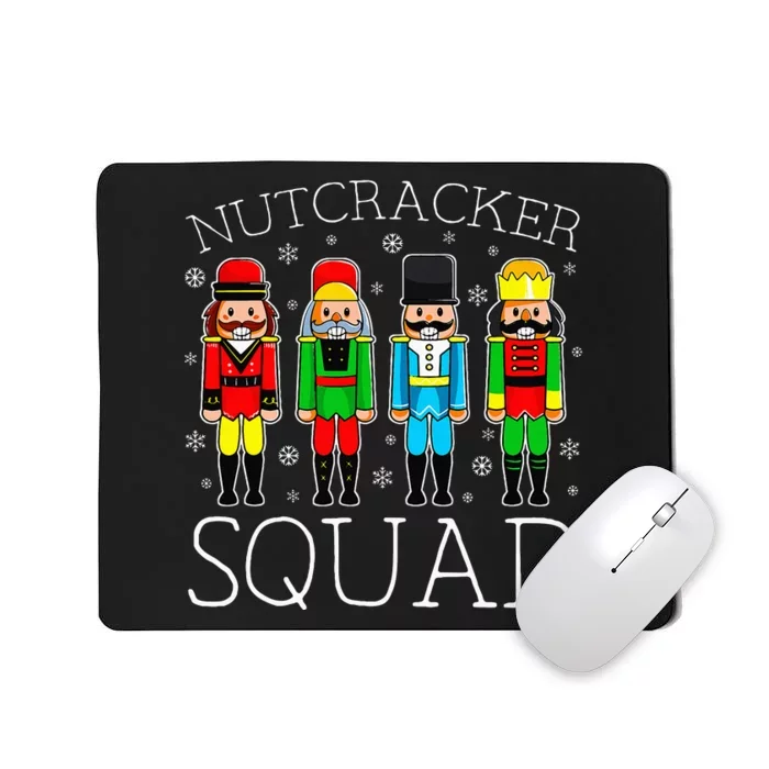 Nutcracker Squad Ballet Matching Family Christmas Wo Girl Mousepad