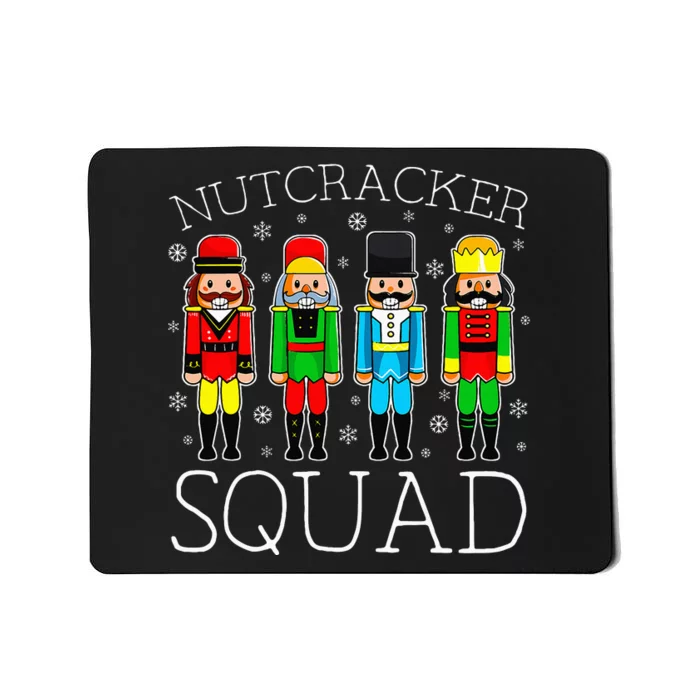 Nutcracker Squad Ballet Matching Family Christmas Wo Girl Mousepad