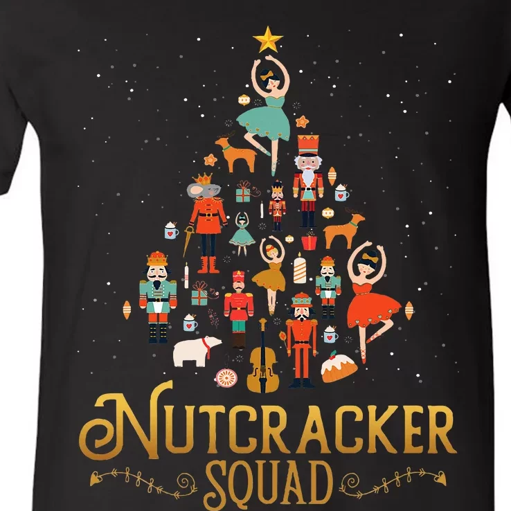 Nutcracker Squad Ballet Dance Lovely Christmas V-Neck T-Shirt