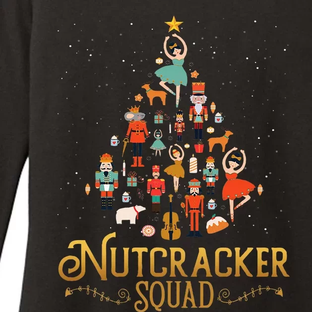 Nutcracker Squad Ballet Dance Lovely Christmas Womens CVC Long Sleeve Shirt