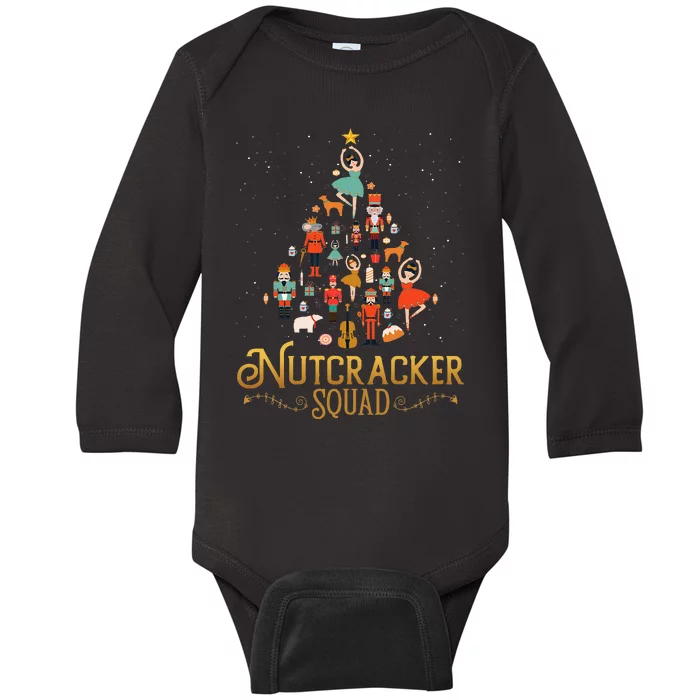 Nutcracker Squad Ballet Dance Lovely Christmas Baby Long Sleeve Bodysuit