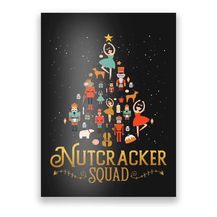 Nutcracker Squad Ballet Dance Lovely Christmas Poster