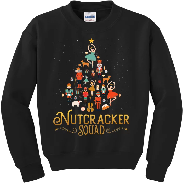 Nutcracker Squad Ballet Dance Lovely Christmas Kids Sweatshirt