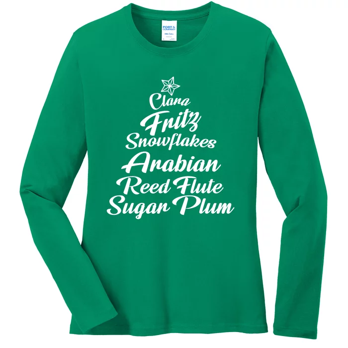 Nutcracker Squad Ballet Dance Matching Family Ladies Long Sleeve Shirt