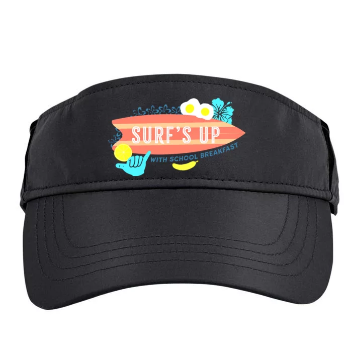 National School Breakfast Week Shirts Surfs Up Adult Drive Performance Visor