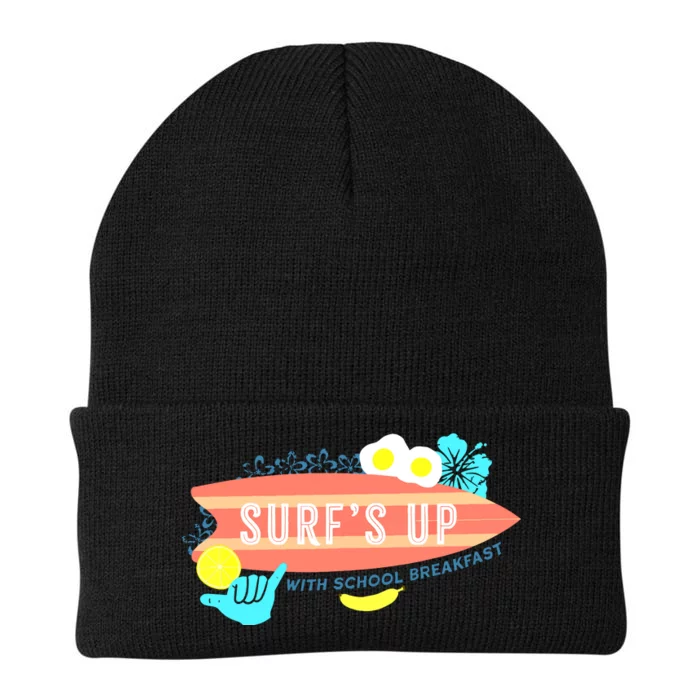 National School Breakfast Week Shirts Surfs Up Knit Cap Winter Beanie