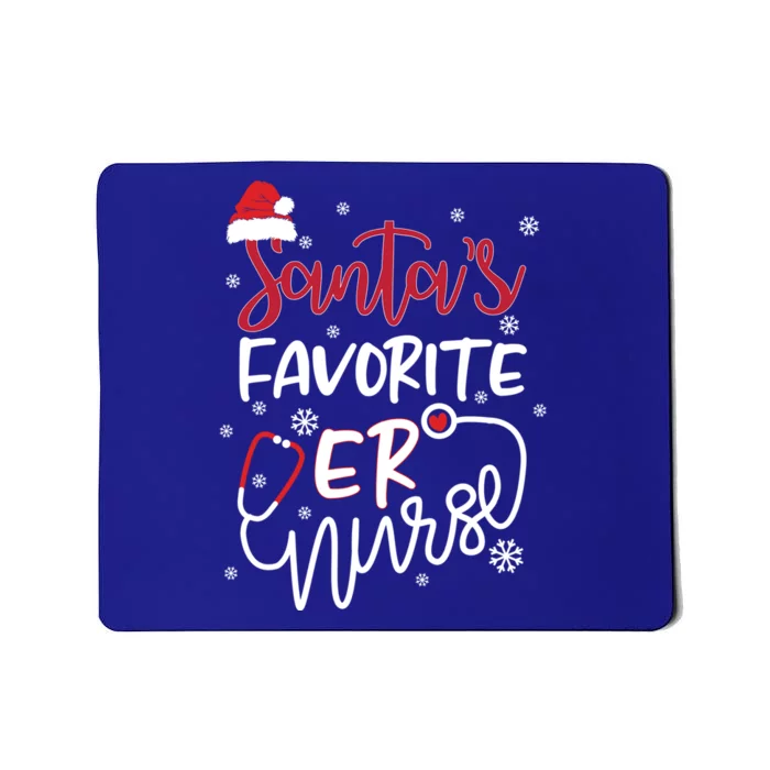 Nurses Santas Christmas Favorite Er Nurse Xmas Stethoscope Cute Gift Mousepad