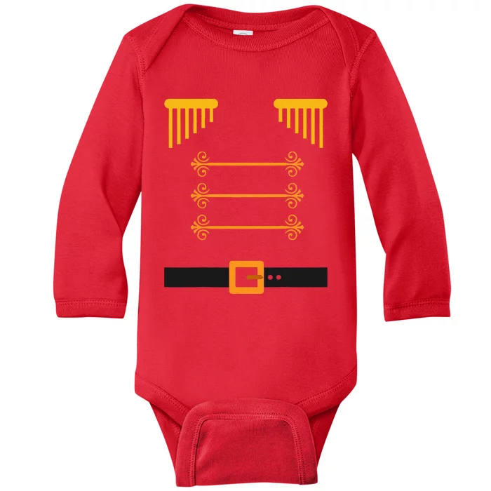 Nutcracker Soldier Costume Baby Long Sleeve Bodysuit