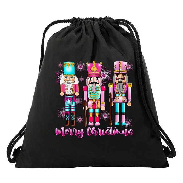 Nutcracker Squad Christmas Ballet Xmas Drawstring Bag