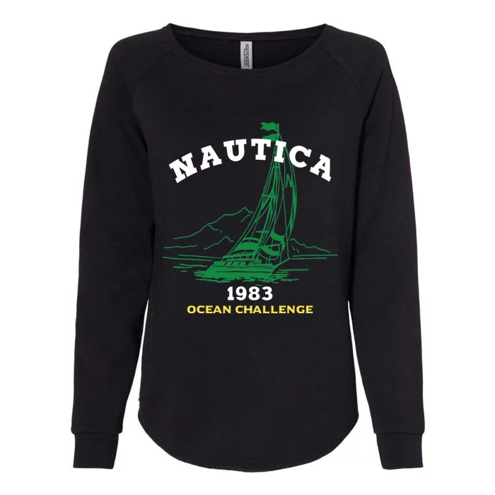 NAUTICA SUSTAINABLY CRAFTED OCEAN CHALLENGE GRAPHIC Womens California Wash Sweatshirt