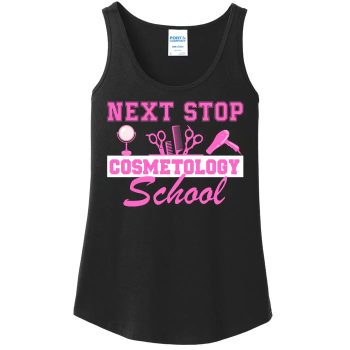 Next Stop Cosmetology School Graduation Cosmetology Grad Ladies Essential Tank