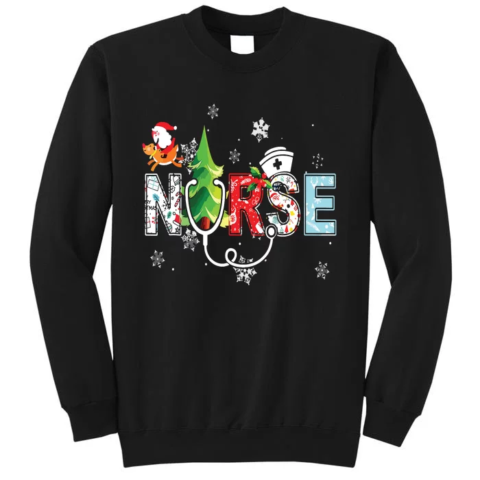 Nurse Stethoscope Christmas Tree Ornaments Decor Sweatshirt