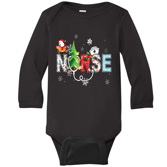 Nurse Stethoscope Christmas Tree Ornaments Decor Baby Long Sleeve Bodysuit