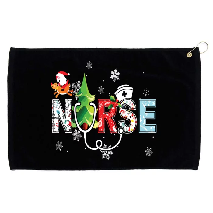 Nurse Stethoscope Christmas Tree Ornaments Decor Grommeted Golf Towel