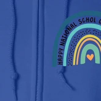 National School Counseling Week School Counselor Teacher Meaningful Gift Full Zip Hoodie