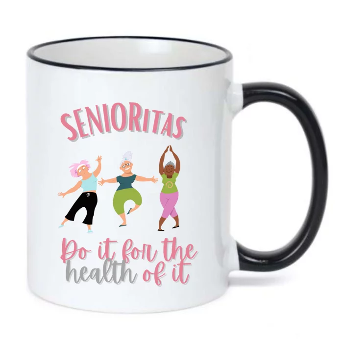 Novelty Senior Citizen Fitness Workout Gym Cool Gift Black Color Changing Mug