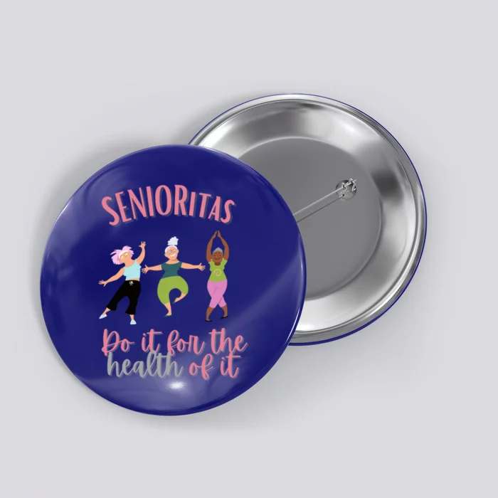 Novelty Senior Citizen Fitness Workout Gym Cool Gift Button