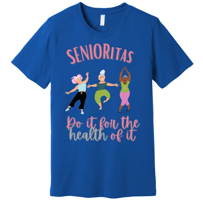 Novelty Senior Citizen Fitness Workout Gym Cool Gift Premium T-Shirt