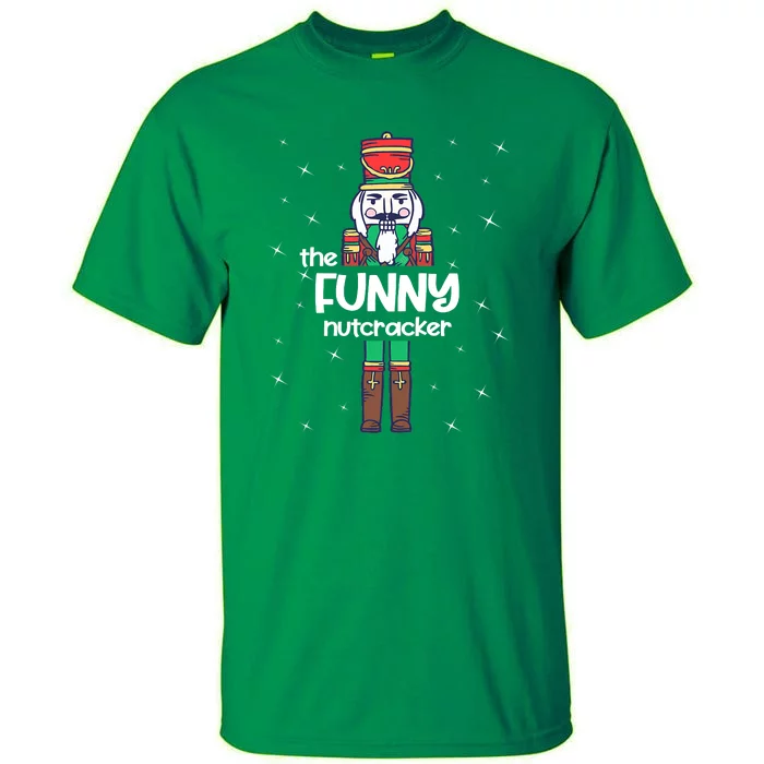 Nutcracker Squad Christmas Deez Nuts Funny Holiday Tall T-Shirt