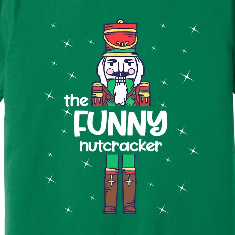 Nutcracker Squad Christmas Deez Nuts Funny Holiday Premium T-Shirt