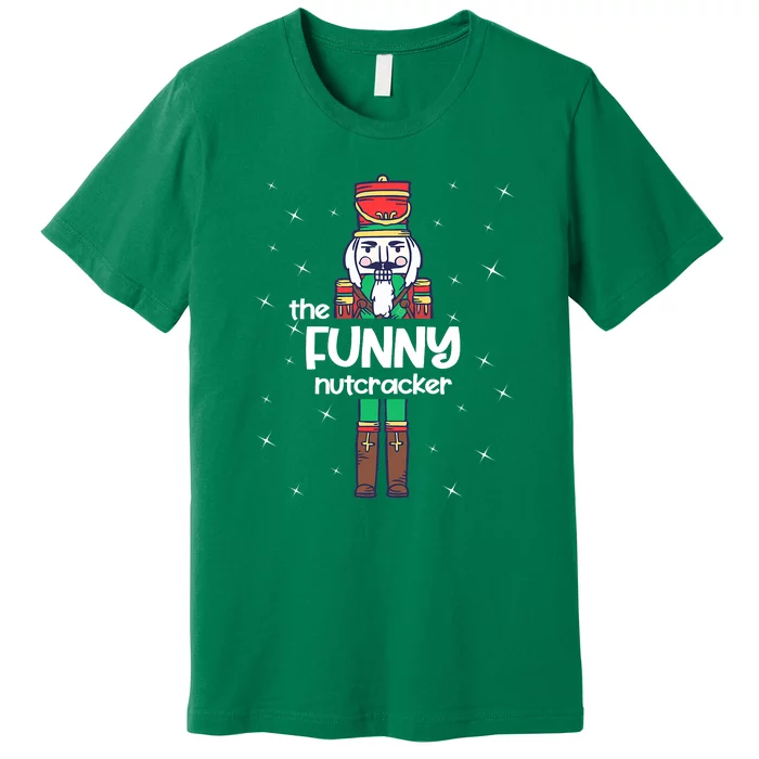 Nutcracker Squad Christmas Deez Nuts Funny Holiday Premium T-Shirt