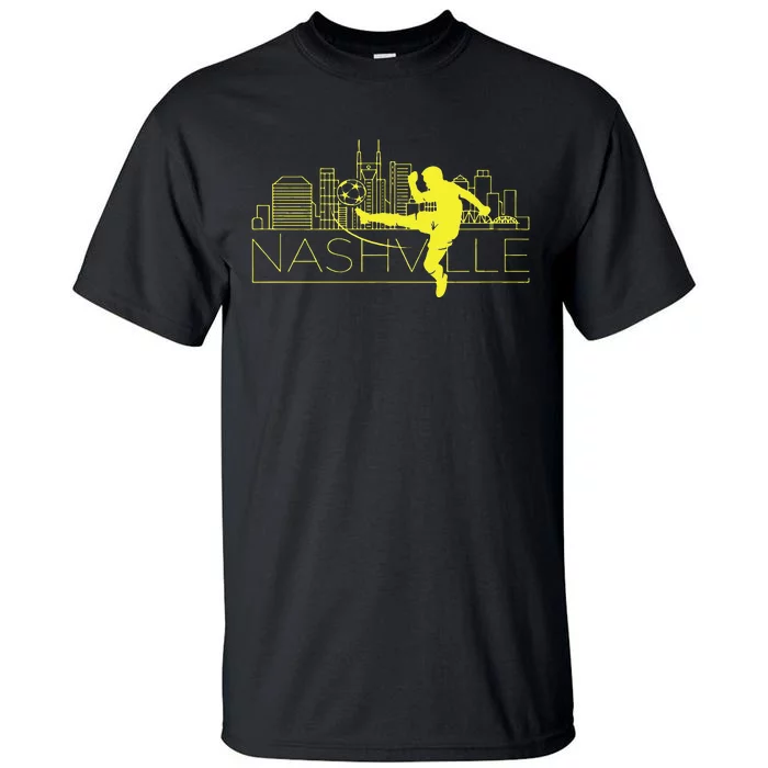 Nashville Soccer City Skyline Tall T-Shirt