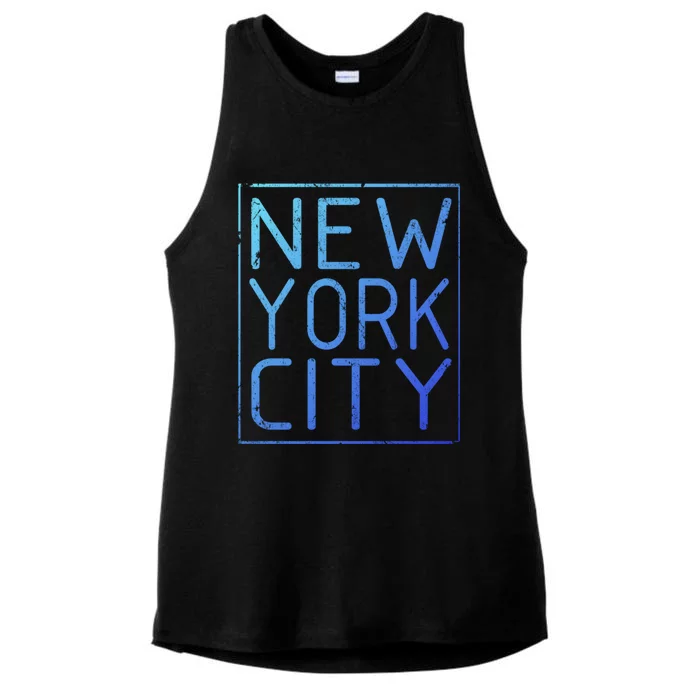 Newyork Souvenir Cool Gift New York City Cool Gift Nyc Souvenir Ladies Tri-Blend Wicking Tank