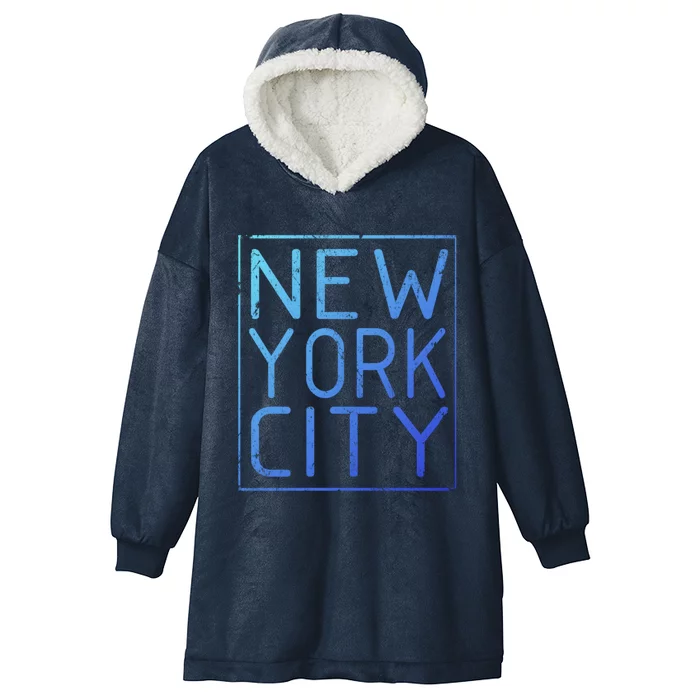 Newyork Souvenir Cool Gift New York City Cool Gift Nyc Souvenir Hooded Wearable Blanket