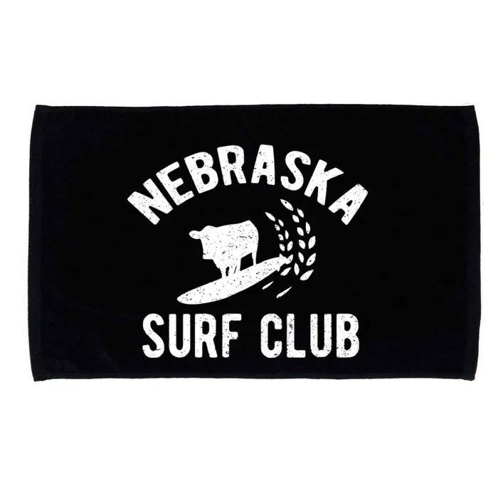 Nebraska Surf Club Funny Nebraska Microfiber Hand Towel