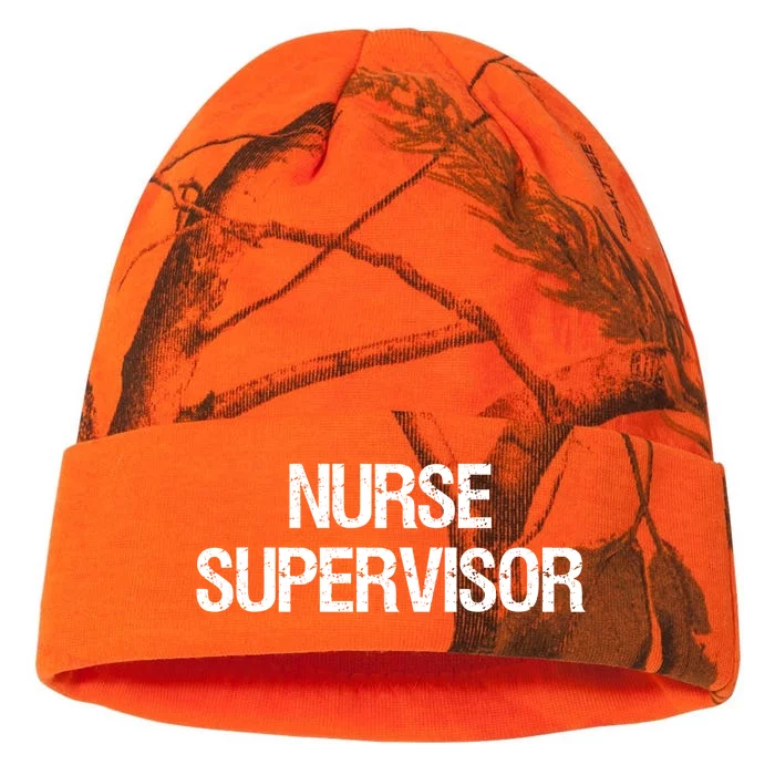 Nurse Supervisor Cool Gift Kati - 12in Camo Beanie