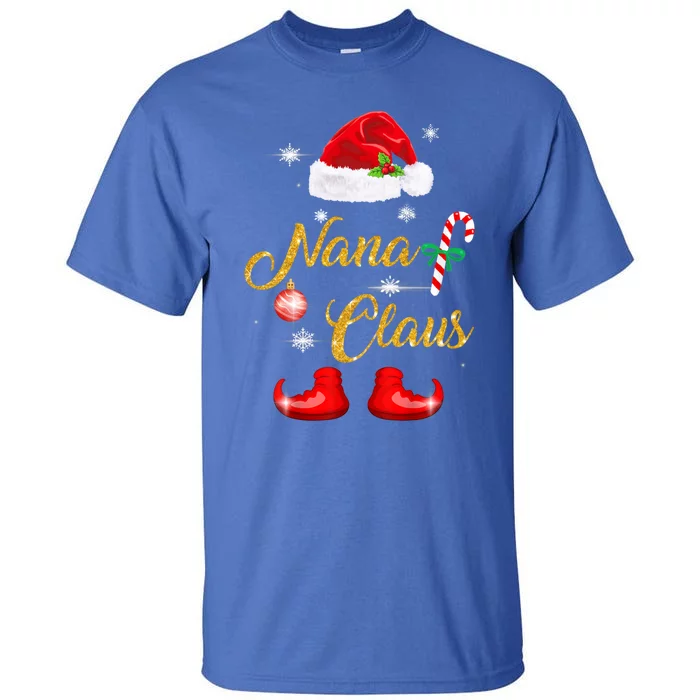 Nana Santa Claus Matching Family Group Christmas Pajama Funny Gift Tall T-Shirt