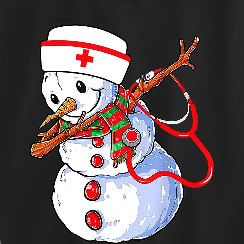 Nurse Snowman Christmas Themed Gift Future Nurses Kids Sweatshirt