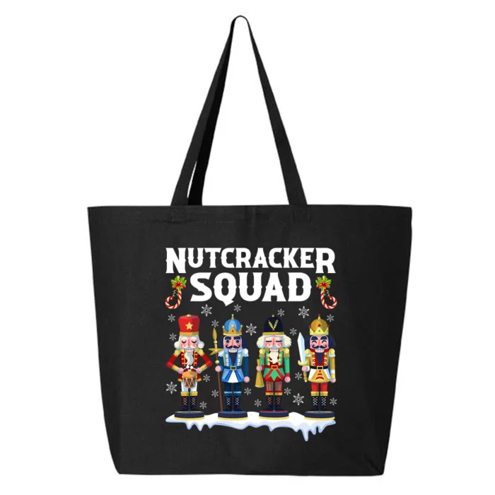 Nutcracker Squad Christmas Pajama Deez Nuts Funny Holiday 25L Jumbo Tote