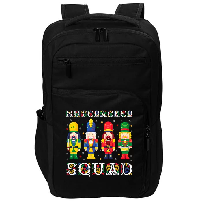 Nutcracker Squad Christmas Pajama Deez Nuts Funny Holiday Impact Tech Backpack