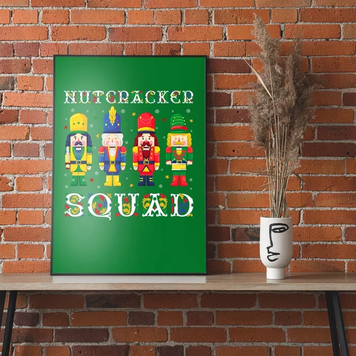 Nutcracker Squad Christmas Pajama Deez Nuts Funny Holiday Poster